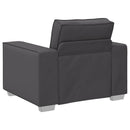 Sofa Stol Grå 100 cm Faux læder