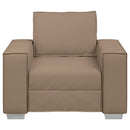 Sofa Stol Cappuccino 100 cm Faux læder