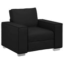Sofa Stol Sort 100 cm Faux læder