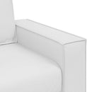 Sofa Stol Hvid 100 cm Faux læder