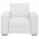 Sofa Stol Hvid 100 cm Faux læder