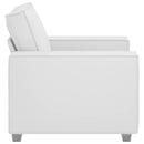 Sofa Stol Hvid 100 cm Faux læder