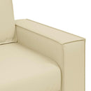 Tosæders sofa Creme 160 cm Faux læder