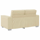 Tosæders sofa Creme 160 cm Faux læder