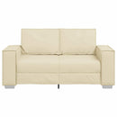 Tosæders sofa Creme 160 cm Faux læder