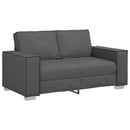 Tosæders sofa Grå 160 cm Faux læder