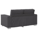 Tosæders sofa Grå 160 cm Faux læder