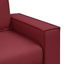 Tosæders sofa Vinrød 160 cm Faux læder