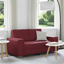 Tosæders sofa Vinrød 160 cm Faux læder