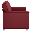 Tosæders sofa Vinrød 160 cm Faux læder