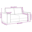 Tosæders sofa Vinrød 160 cm Faux læder