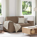 Tosæders sofa Cappuccino 160 cm Faux læder