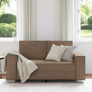 Tosæders sofa Cappuccino 160 cm Faux læder