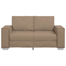 Tosæders sofa Cappuccino 160 cm Faux læder