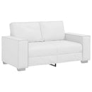 Tosæders sofa Hvid 160 cm Faux læder