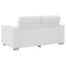 Tosæders sofa Hvid 160 cm Faux læder