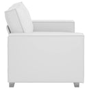 Tosæders sofa Hvid 160 cm Faux læder