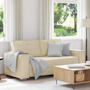 Tosæders sofa Creme 180 cm Faux læder