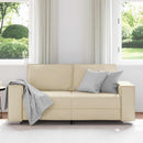 Tosæders sofa Creme 180 cm Faux læder