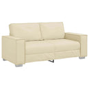 Tosæders sofa Creme 180 cm Faux læder