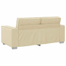 Tosæders sofa Creme 180 cm Faux læder