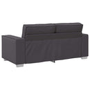 Tosæders sofa Grå 180 cm Faux læder