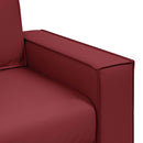 Tosæders sofa Vinrød 180 cm Faux læder