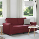 Tosæders sofa Vinrød 180 cm Faux læder
