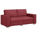 Tosæders sofa Vinrød 180 cm Faux læder