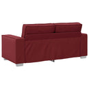 Tosæders sofa Vinrød 180 cm Faux læder