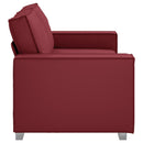 Tosæders sofa Vinrød 180 cm Faux læder