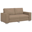 Tosæders sofa Cappuccino 180 cm Faux læder