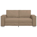 Tosæders sofa Cappuccino 180 cm Faux læder