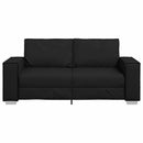 Tosæders sofa Sort 180 cm Faux læder