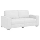 Tosæders sofa Hvid 180 cm Faux læder