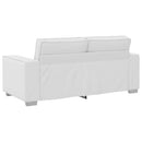 Tosæders sofa Hvid 180 cm Faux læder