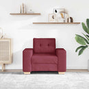 sofastol 100x78x80 cm stof vinrød