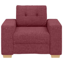 sofastol 100x78x80 cm stof vinrød