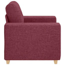sofastol 100x78x80 cm stof vinrød