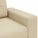 sofastol 100x78x80 cm stof cremefarvet