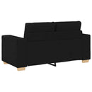 elskovssofa 160x77x82 cm stof sort
