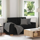 elskovssofa 160x77x82 cm stof sort