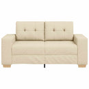 Tosæders sofa Creme 160 cm Stof