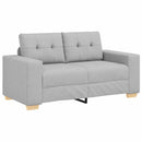 Tosæders sofa Skygrå 160 cm Stof