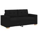 elskovssofa 180x77x82 cm stof sort