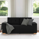 elskovssofa 180x77x82 cm stof sort