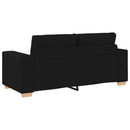 elskovssofa 180x77x82 cm stof sort