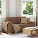 elskovssofa 180x77x82 cm stof brun