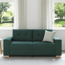 elskovssofa 180x77x82 cm stof mørkegrøn