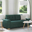elskovssofa 180x77x82 cm stof mørkegrøn